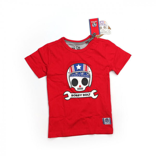 BOBBY BOLT USA T-shirt ROUGE POUR ENFANTS