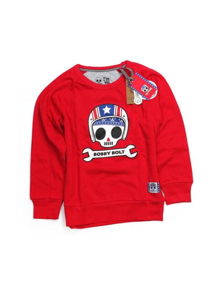 Comprar Sudadera Infantil Bobby Bolt Usa Roja a precio de oferta
