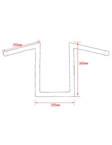 Comprar Manillar Z-Bar 12" (30Cm) 25Mm Cromado a precio de oferta