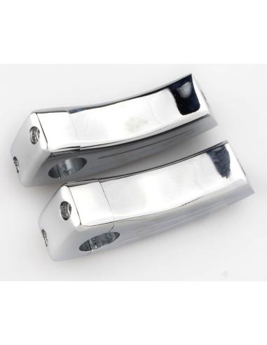 CHROME TURRETS INCLINED 9CM (3.5")