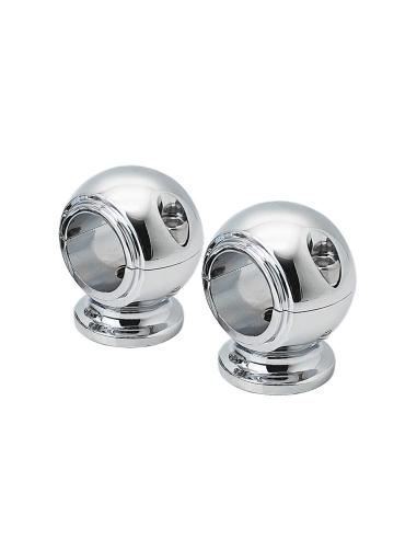 Comprar Torretas Round Heritage Cromadas Para Manillar De 32Mm a precio de oferta