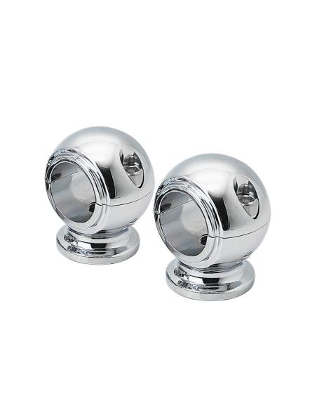 Comprar Torretas Round Heritage Cromadas Para Manillar De 32Mm a precio de oferta