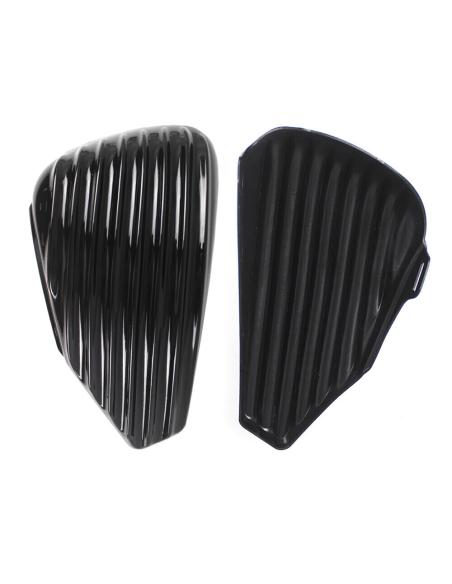 TAPAS LATERALES RIBBED NEGRO BRILLO SPORTSTER 2004 EN ADELANTE