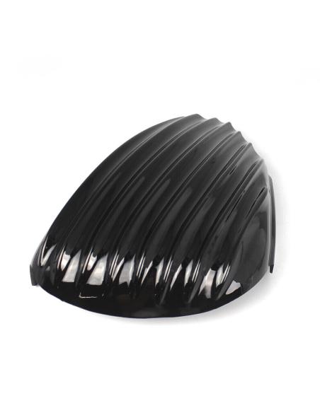 SIDE COVERS RIBBED GLOSS BLACK SPORTSTER 2004 ONWARDS