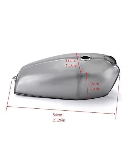 TANQUE RETRÔ XF125 UNIVERSAL COM PLUGUE E TORNEIRA INCLUÍDO