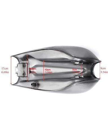 TANQUE RETRÔ XF125 UNIVERSAL COM PLUGUE E TORNEIRA INCLUÍDO