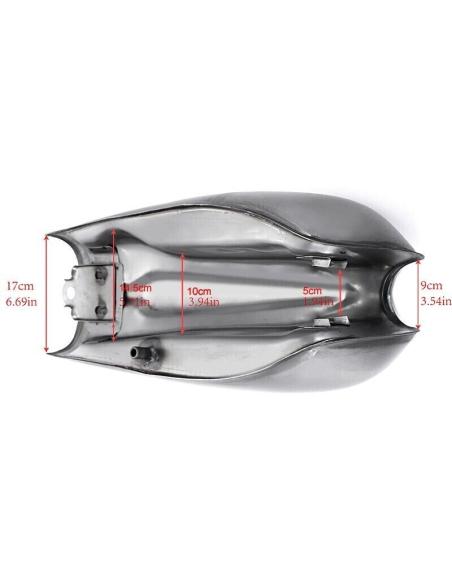 TANQUE RETRÔ XF125 UNIVERSAL COM PLUGUE E TORNEIRA INCLUÍDO
