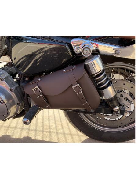 Comprar Alforja Basculante Marrón Izquierda Sportster Con Cierre Rapido a precio de oferta