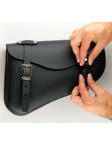 SPORTSTER RIGHT SIDE SADDLEBAG WITH QUICK RELEASE FASTENERS