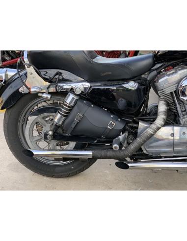 SPORTSTER RIGHT SIDE SADDLEBAG WITH QUICK RELEASE FASTENERS
