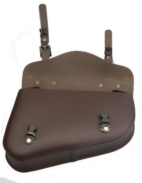 SADDLEBAG BROWN RIGHT SPORTSTER WITH QUICK RELEASE FASTENERS