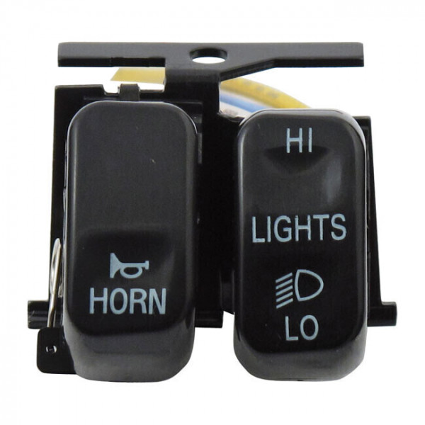 HD LONG/SHORT BLACK REPLACEMENT BUTTON PANEL AND HORN