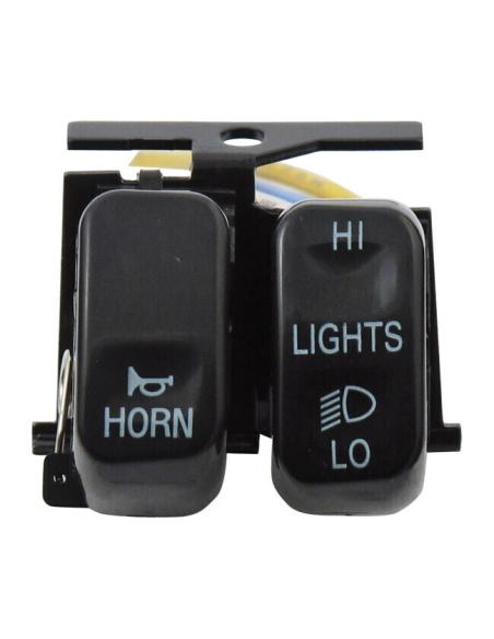 Hd Long/Short Black Replacement Button Panel And Horn
