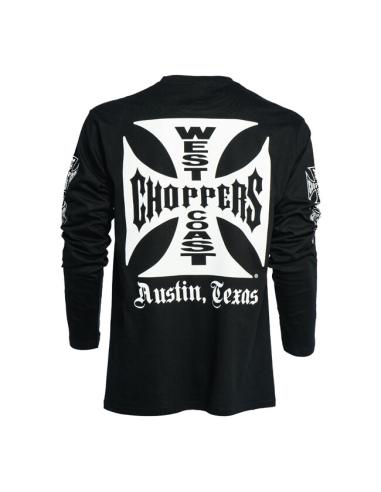 ORIGINAL CROSS WEST COAST CHOPPERS BLACK LONG SLEEVE T-SHIRT