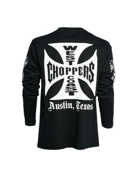 ORIGINAL CROSS WEST COAST CHOPPERS BLACK LONG SLEEVE T-SHIRT