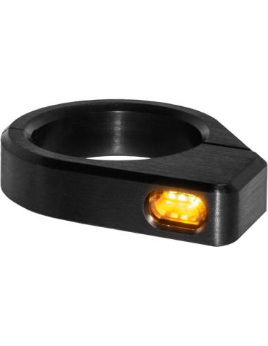 TURN SIGNALS FOR FORK 39/41 HEINZ ZC MICRO BLACK/AMBAR APPROVED