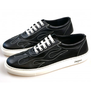 ZAPATILLAS OLD SCHOOL LLAMAS NEGRAS - MADE IN SPAIN