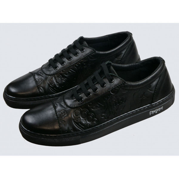 OLD SCHOOL TATTOO CHAUSSURES NOIRES - MADE IN SPAIN