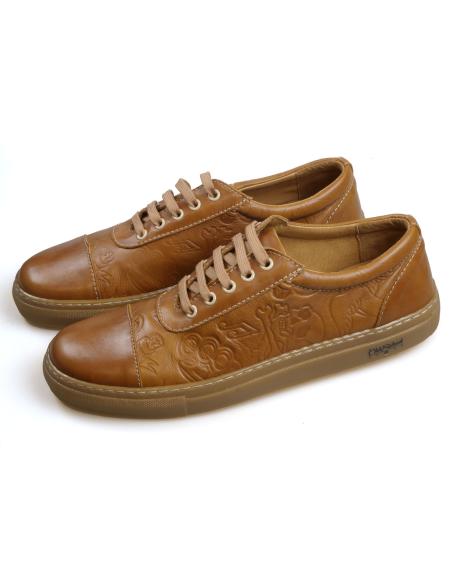 Old School Tattoo Marrones Chaussures - Made In Spain