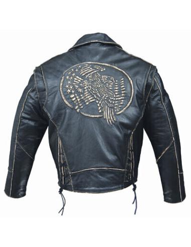 Acquista Giacca in Pelle Uomo Embossing a prezzo scontato