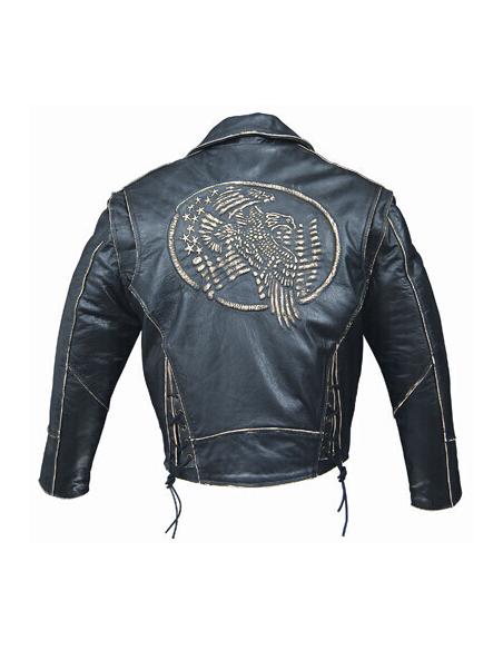 Acquista Giacca in Pelle Uomo Embossing a prezzo scontato