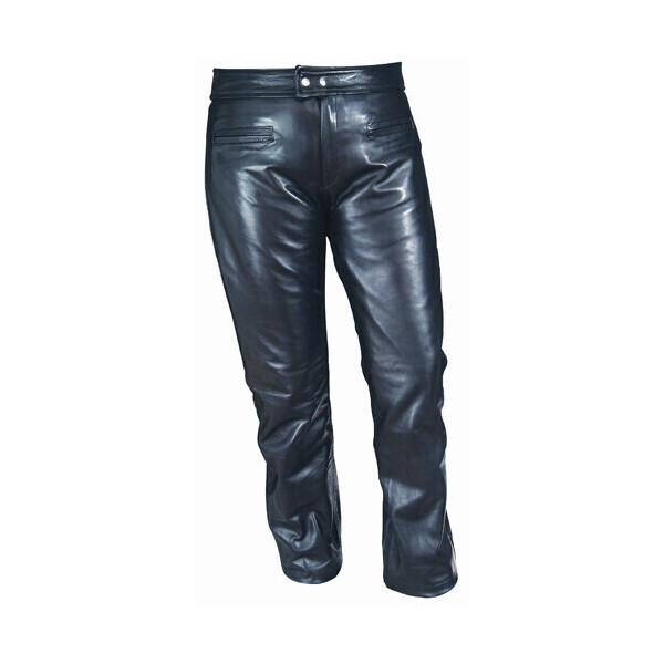 WOMEN'S LEATHER PANTS LOW WAIST AND ELASTIC WAIST