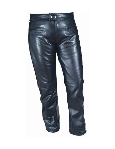 WOMEN'S LEATHER PANTS LOW WAIST AND ELASTIC WAIST