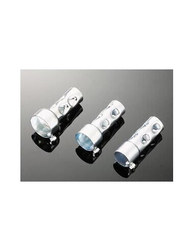 SILENCIADOR UNIVERSAL CURTO PARA ESCAPAMENTOS DE 47 A 50 MM