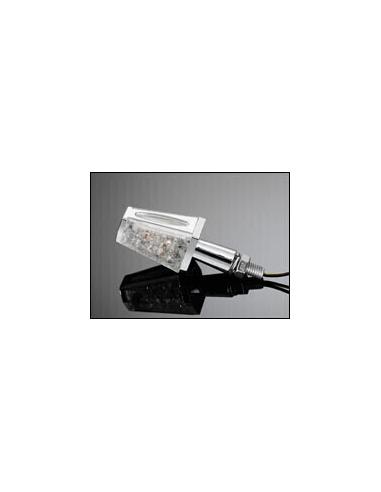 TURNSIGNALS LED "COFFIN STYLE" CHROMED