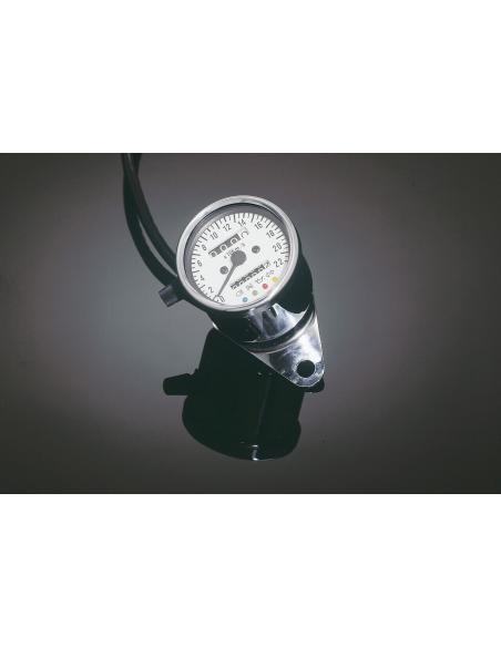 DÉNOMBREMENTS BLANCS DE COMPTEUR DE FOND DE 61MM AVEC PARTIELLE ET INDICATEURS