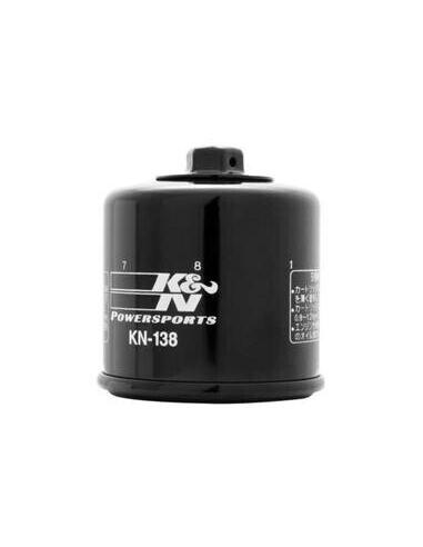 Comprar Filtro De Aceite Negro K&N Suzuki Kn-138 a precio de oferta
