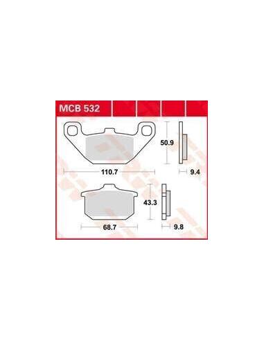 BRAKE PADS MCB532