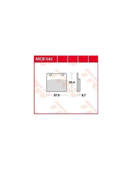 PASTILHAS DE FREIO MCB542