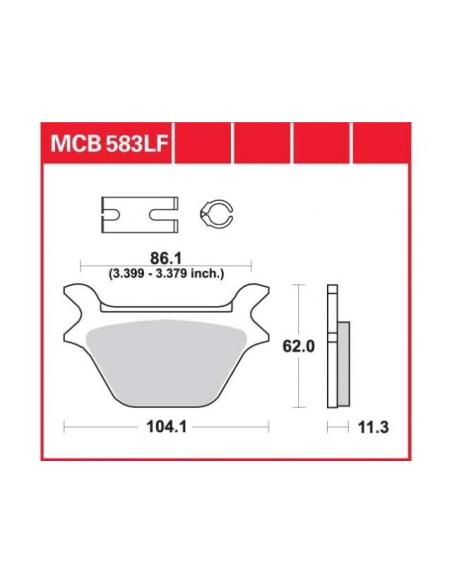 PASTILHAS DE FREIO MCB583