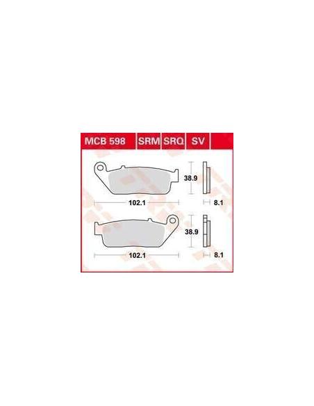 MCB598SRM SINTERED BRAKE PADS