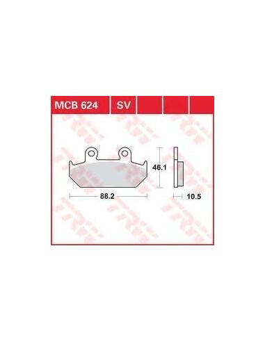 PLAQUETTES DE FREININTERED MCB624SV