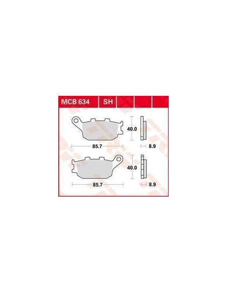 Comprar Pastillas De Freno Trasera Sinterizada Mcb634Sh a precio de oferta