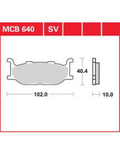 Mcb640Sv Pastilhas De Freio Sintered | Preço Promocional 2