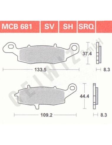 Acquista Pastiglie Freno Sinterizzate Mcb681Sv a prezzo scontato