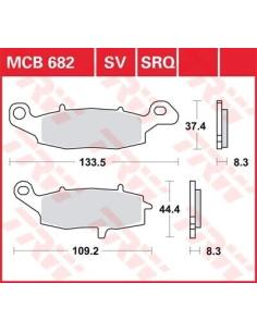 FRONT BRAKE PADS SINTERED MCB682SV 2