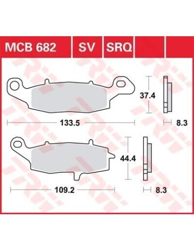 Acquista Pastiglie Freno Anteriore Sinterizzate Mcb682Sv a prezzo scontato
