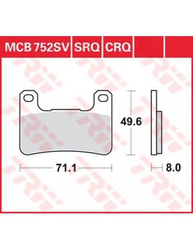 Acquista Pastiglie Freno Anteriore Sinterizzate Mcb752Sv a prezzo scontato