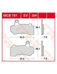 SINTERED BRAKE PADS MCB781SH 2