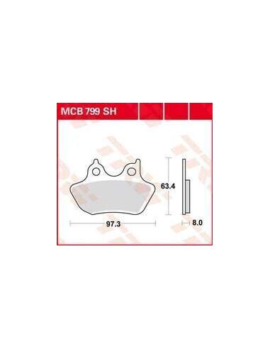 Acquista Pastiglie Freno Posteriore Softail Mcb799Sh 05-07 a prezzo scontato
