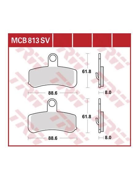 Front Brake Pads Softail Mcb813Sv From 08-10