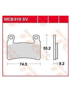 MCB819SV SINTERED BRAKE PADS 2