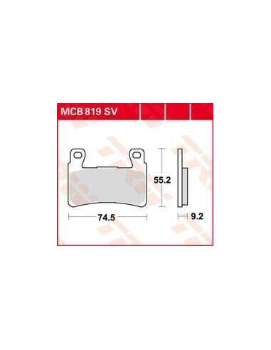 Acquista Pastiglie Freno Sinterizzate Mcb819Sv a prezzo scontato