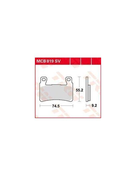 MCB819SV SINTERED PASTILHAS DE FREIO