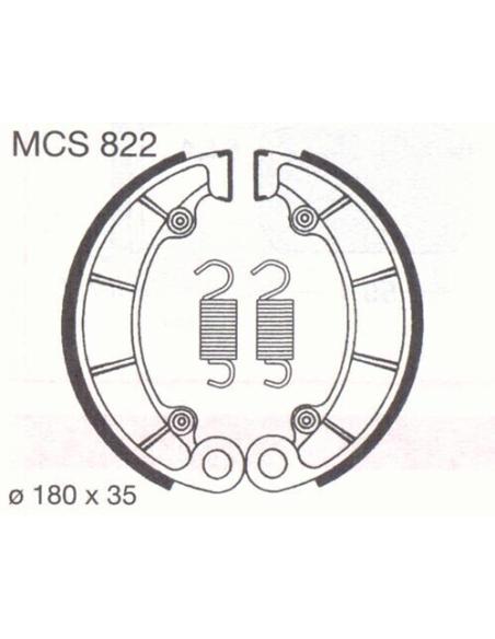 MCS822 SAPATO DE FREIO A TAMBOR TRASEIRO