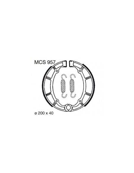 MCS957 SAPATO DE FREIO A TAMBOR TRASEIRO